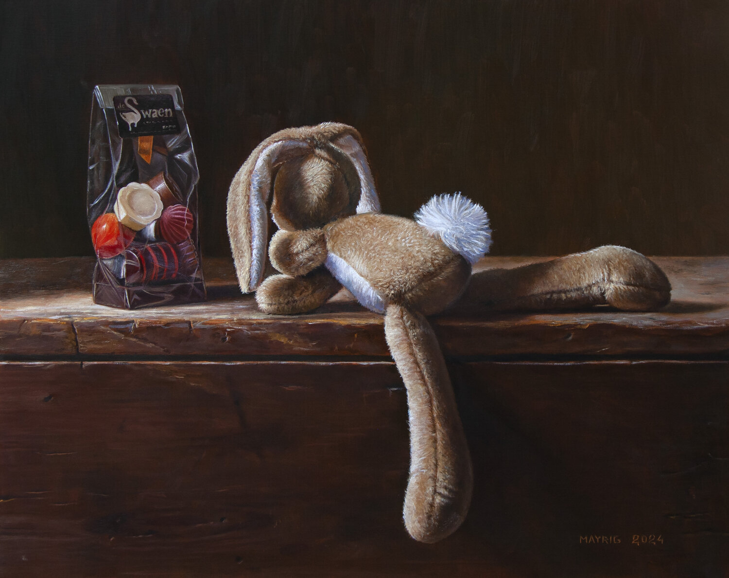 Longing for chocolate Mayrig Simonjan Original painting for sale