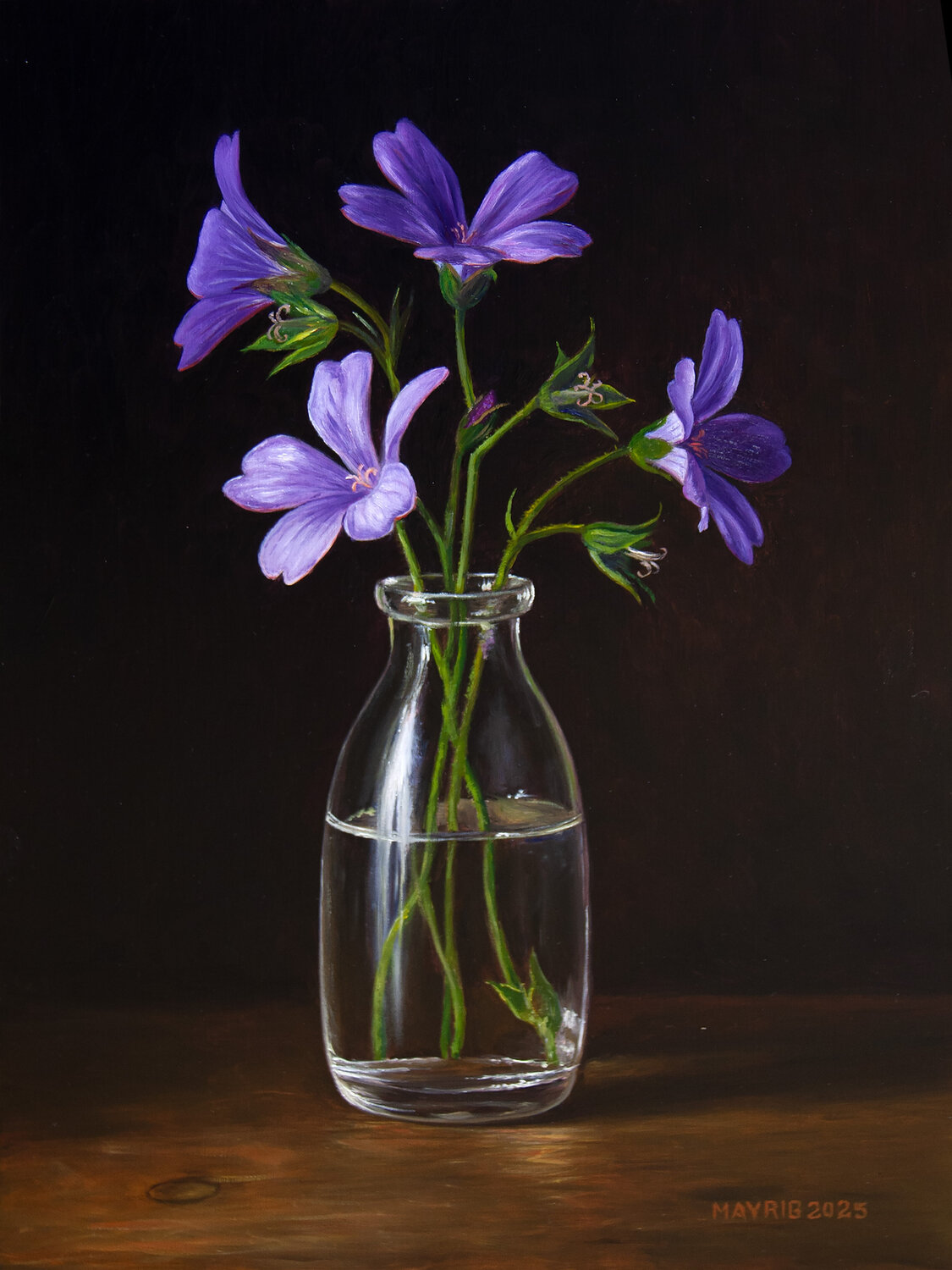 Purple Sister Mayrig Simonjan Original painting for sale