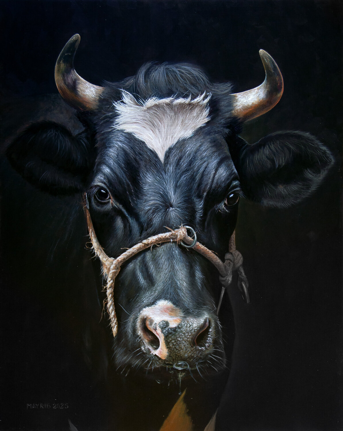 Strong black beauty Mayrig Simonjan Original painting for sale