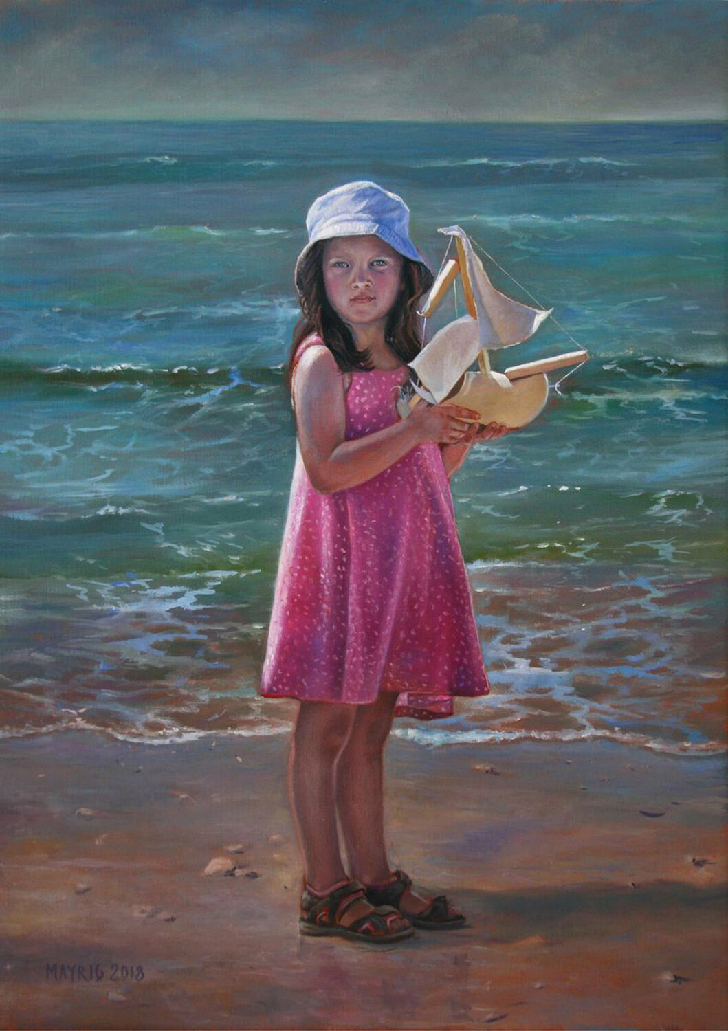 Dreaming of a great journey Mayrig Simonjan Original painting for sale