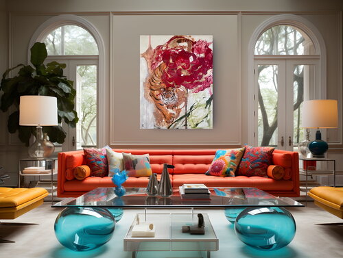 TIGER ROSE by Kohlene Hendrickson, Painting for Sale on Select