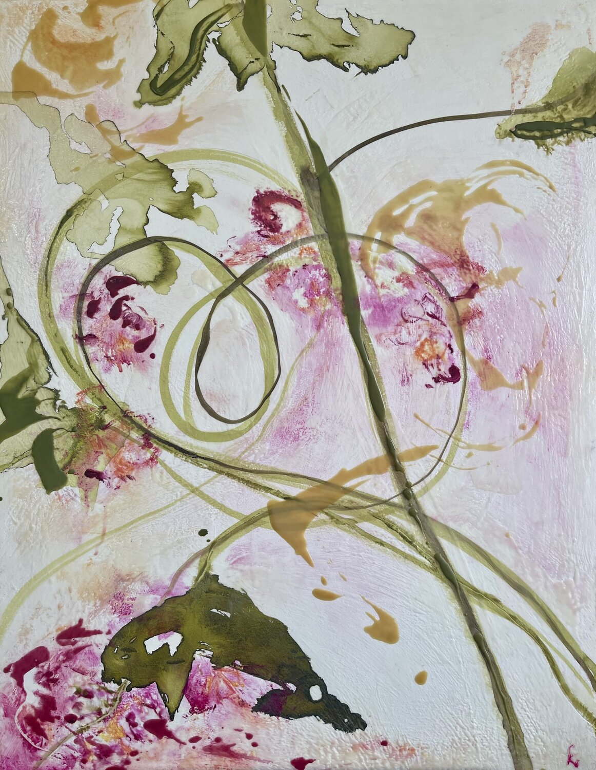 Wild Blossoms Kohlene Hendrickson Original painting for sale