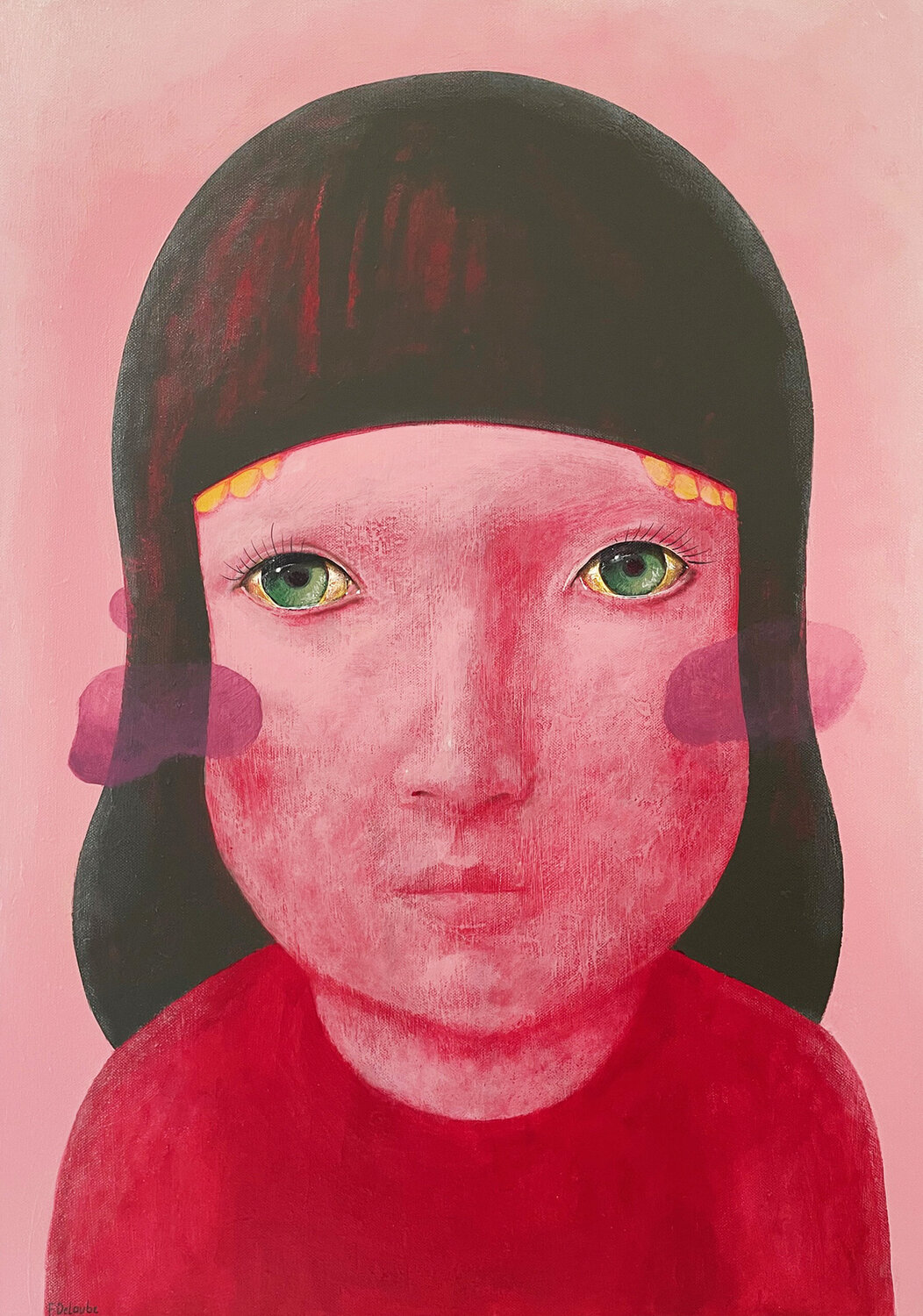 Shy fabien delaube Original painting for sale