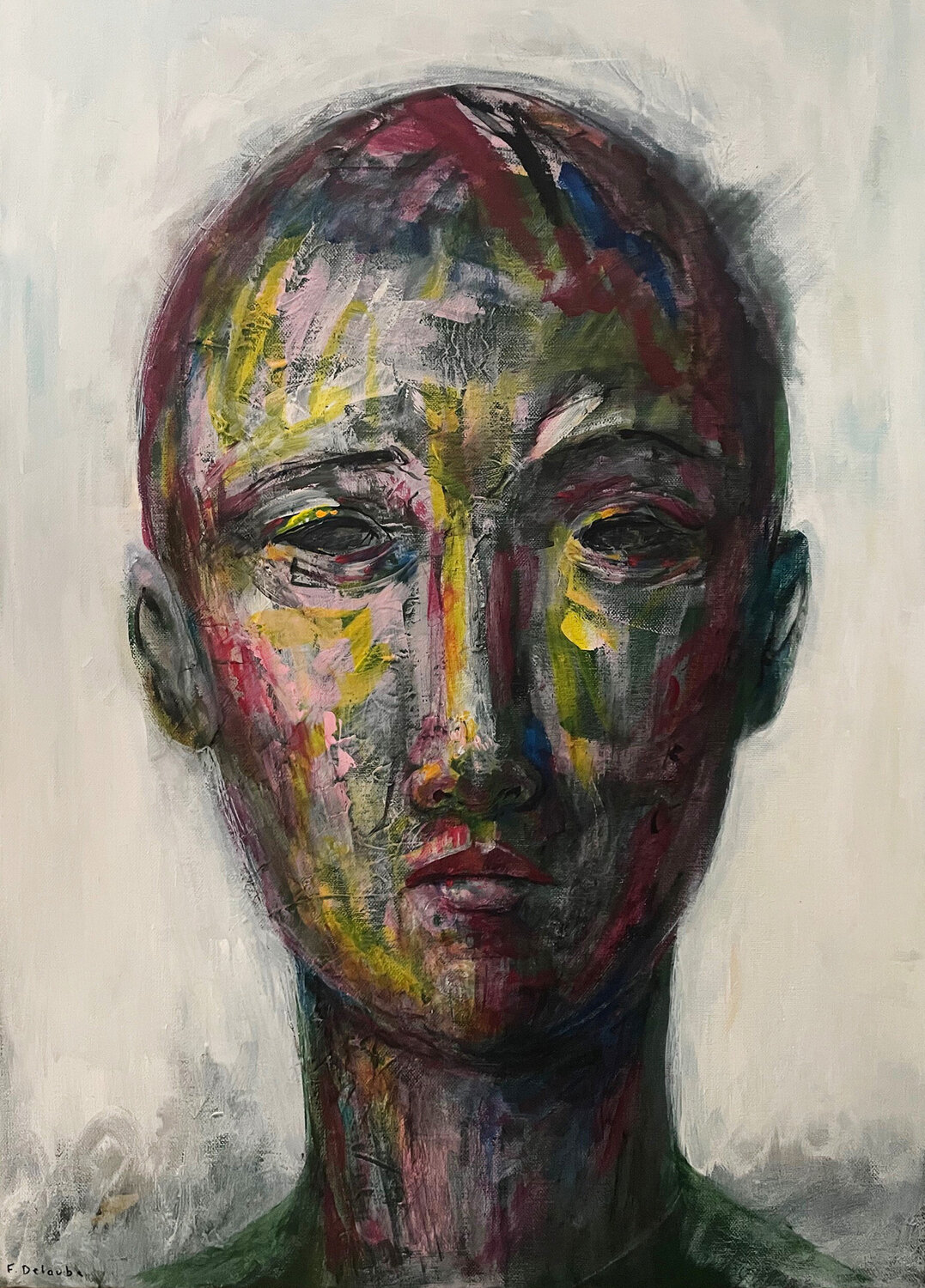 Auto Portrait fabien delaube Original painting for sale