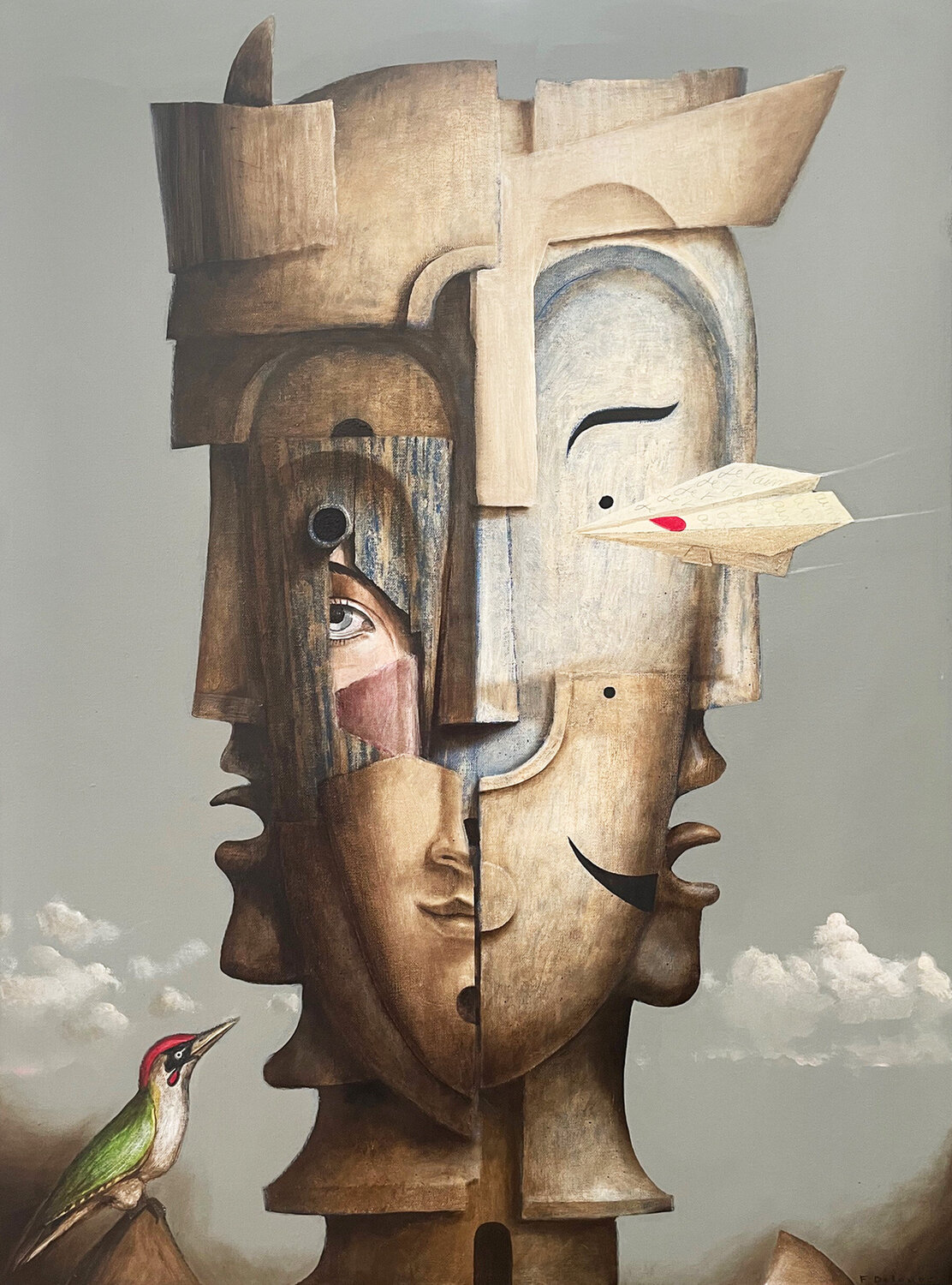 Chronos fabien delaube Original painting for sale