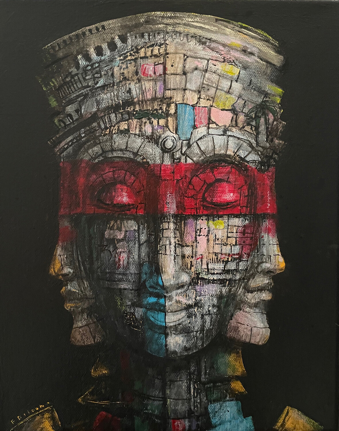 Bayon II fabien delaube Original painting for sale