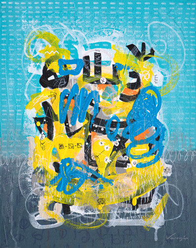 Burst by Varoujan Hovakimyan, Painting for Sale on Select