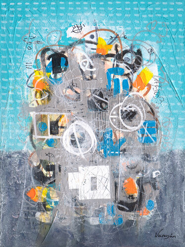 Cipher by Varoujan Hovakimyan, Painting for Sale on Select
