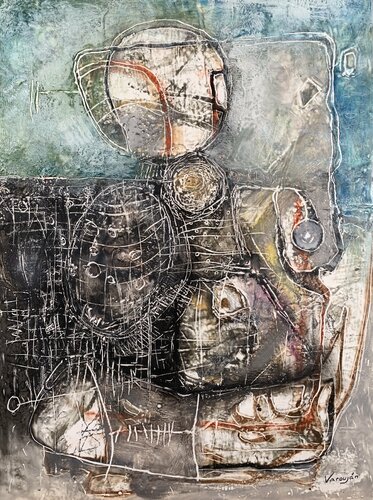 Abstract Landscape by Varoujan Hovakimyan, Painting for Sale on Select