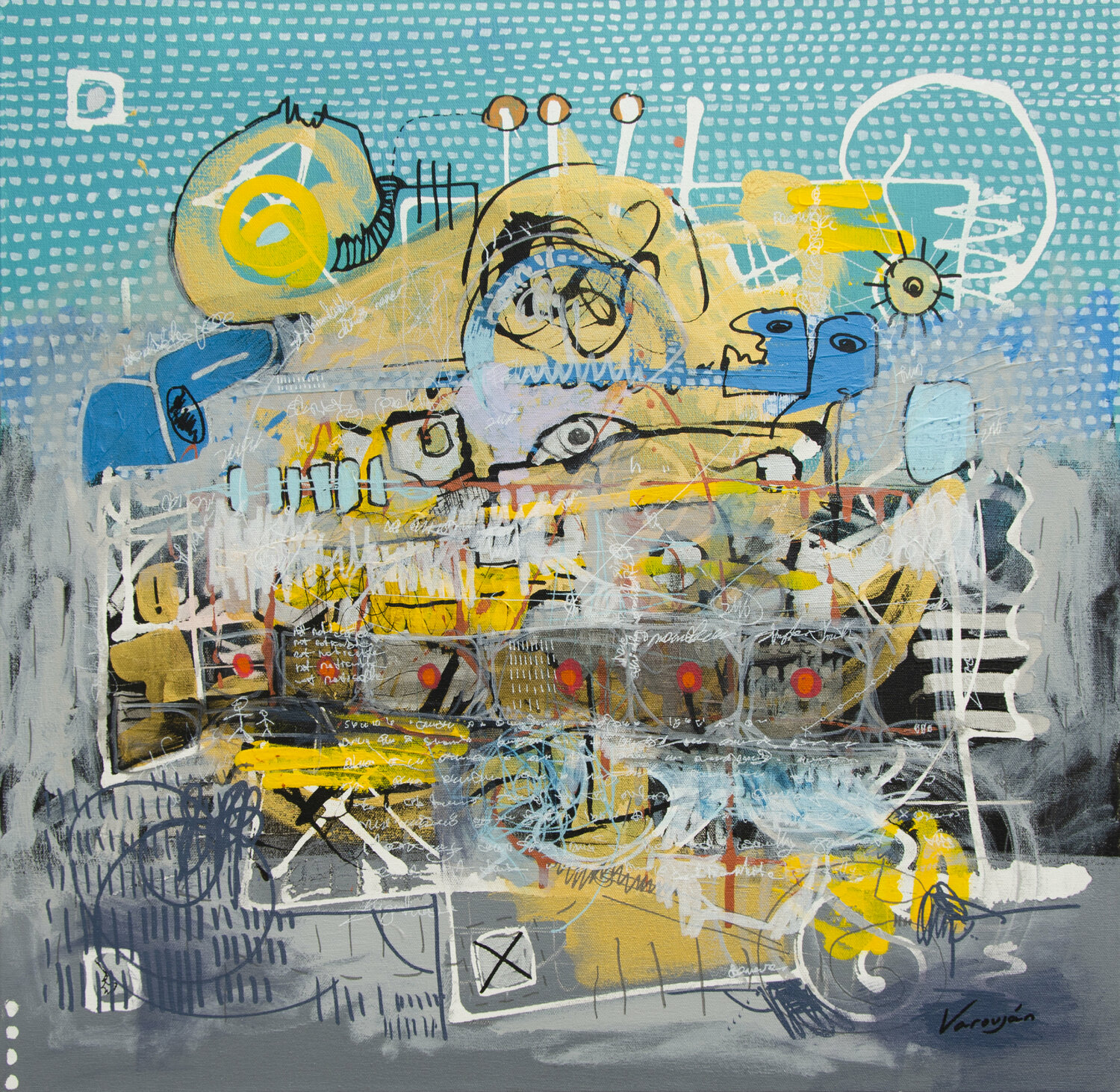 Ship of Fools Varoujan Hovakimyan Original painting for sale