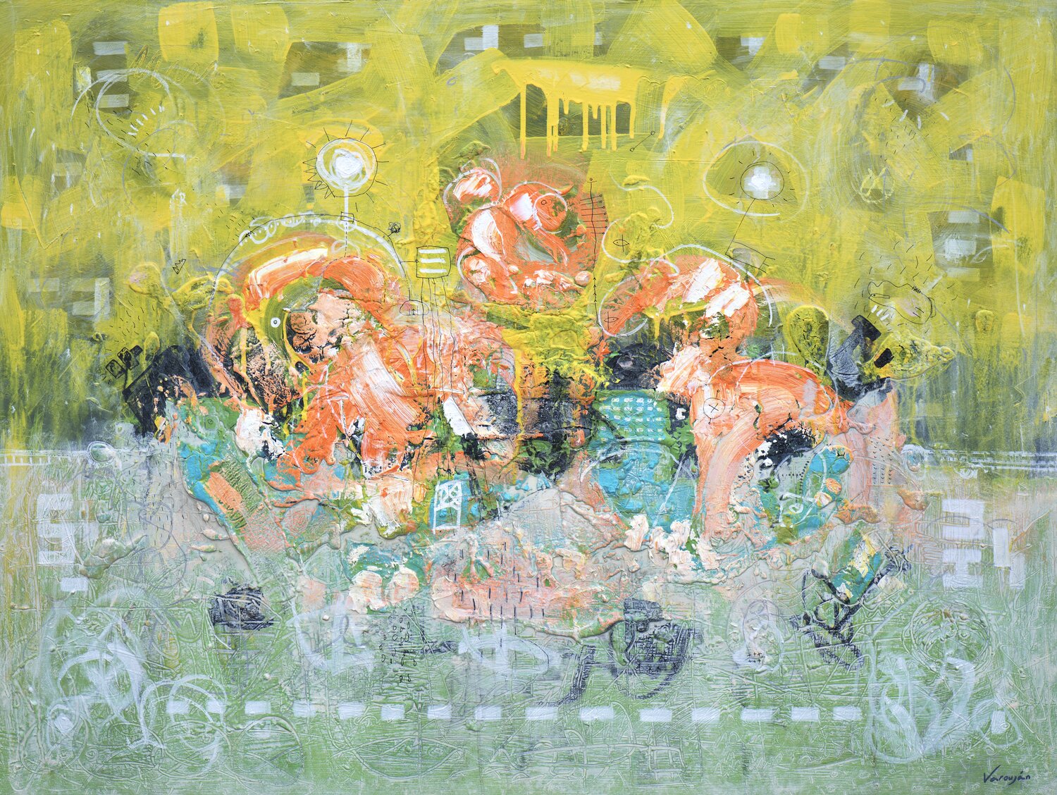 Euphoria Varoujan Hovakimyan Original painting for sale