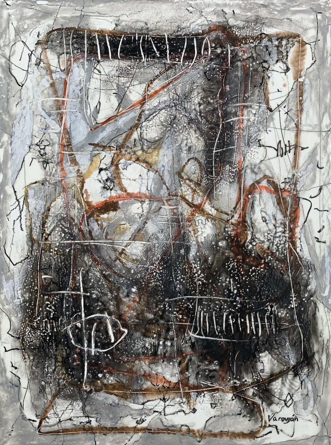 Cause and Effect Varoujan Hovakimyan Original painting for sale
