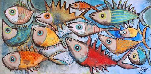 Diversity by Stefan Dimovski, Painting for Sale on Select