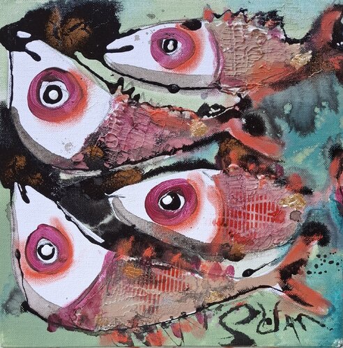 Connection by Stefan Dimovski, Painting for Sale on Select
