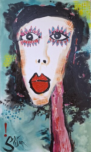 Looking at you by Stefan Dimovski, Painting for Sale on Select