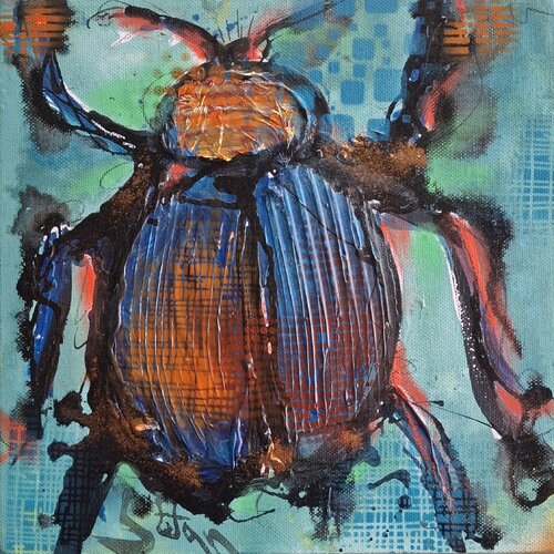Funky bug by Stefan Dimovski, Painting for Sale on Select