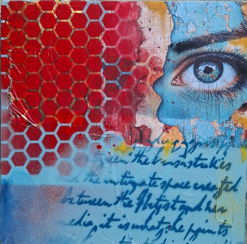 In this moment of silence i see your two sides.. by Stefan Dimovski, Painting for Sale on Select