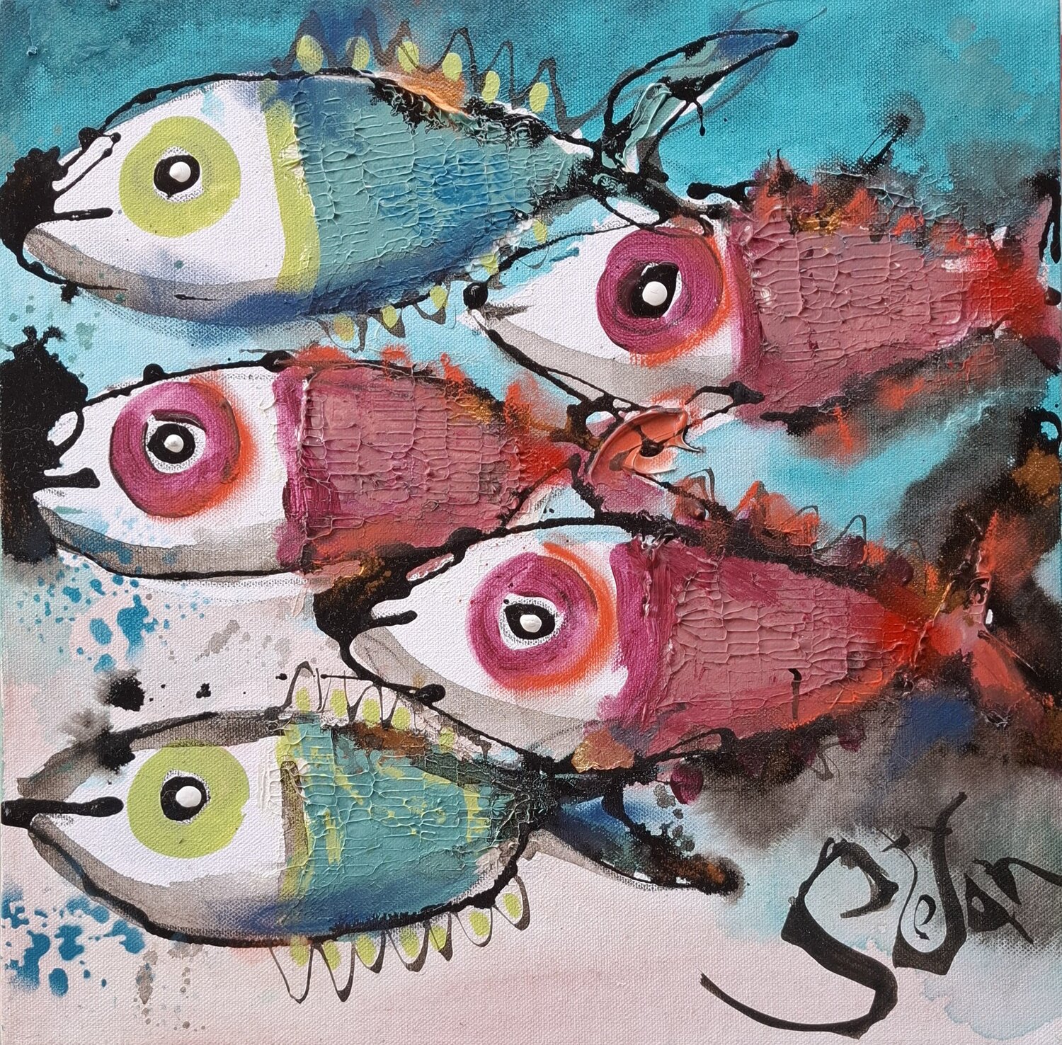 Emotion Stefan Dimovski Original painting for sale