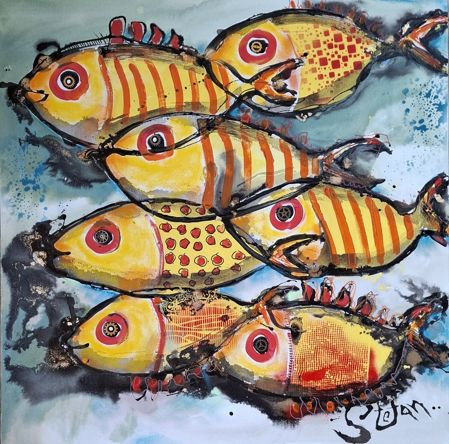 Summer heat Stefan Dimovski Original painting for sale