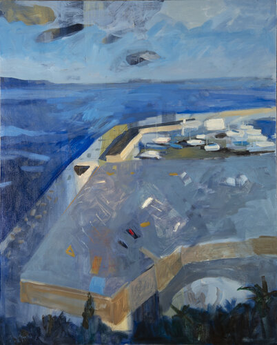 Le port by Bertrand De Miollis, Painting for Sale on Select