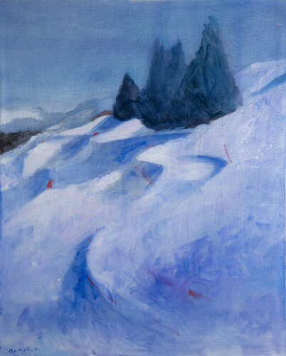 Brume & zigzag à Rochebrune by Bertrand De Miollis, Painting for Sale on Select