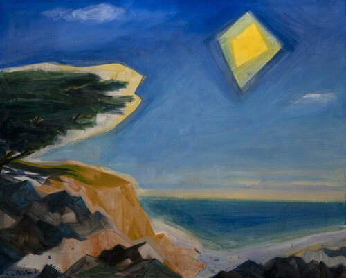 Soleil carré by Bertrand De Miollis, Painting for Sale on Select