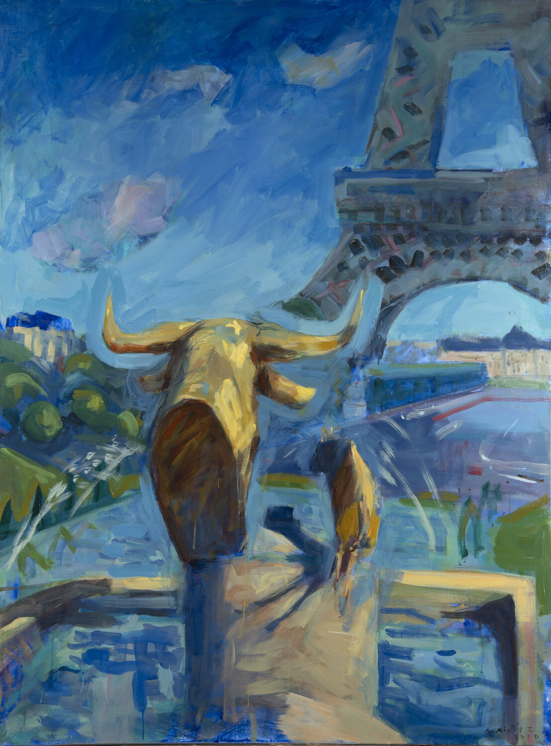 Toro! Bertrand De Miollis Original painting for sale