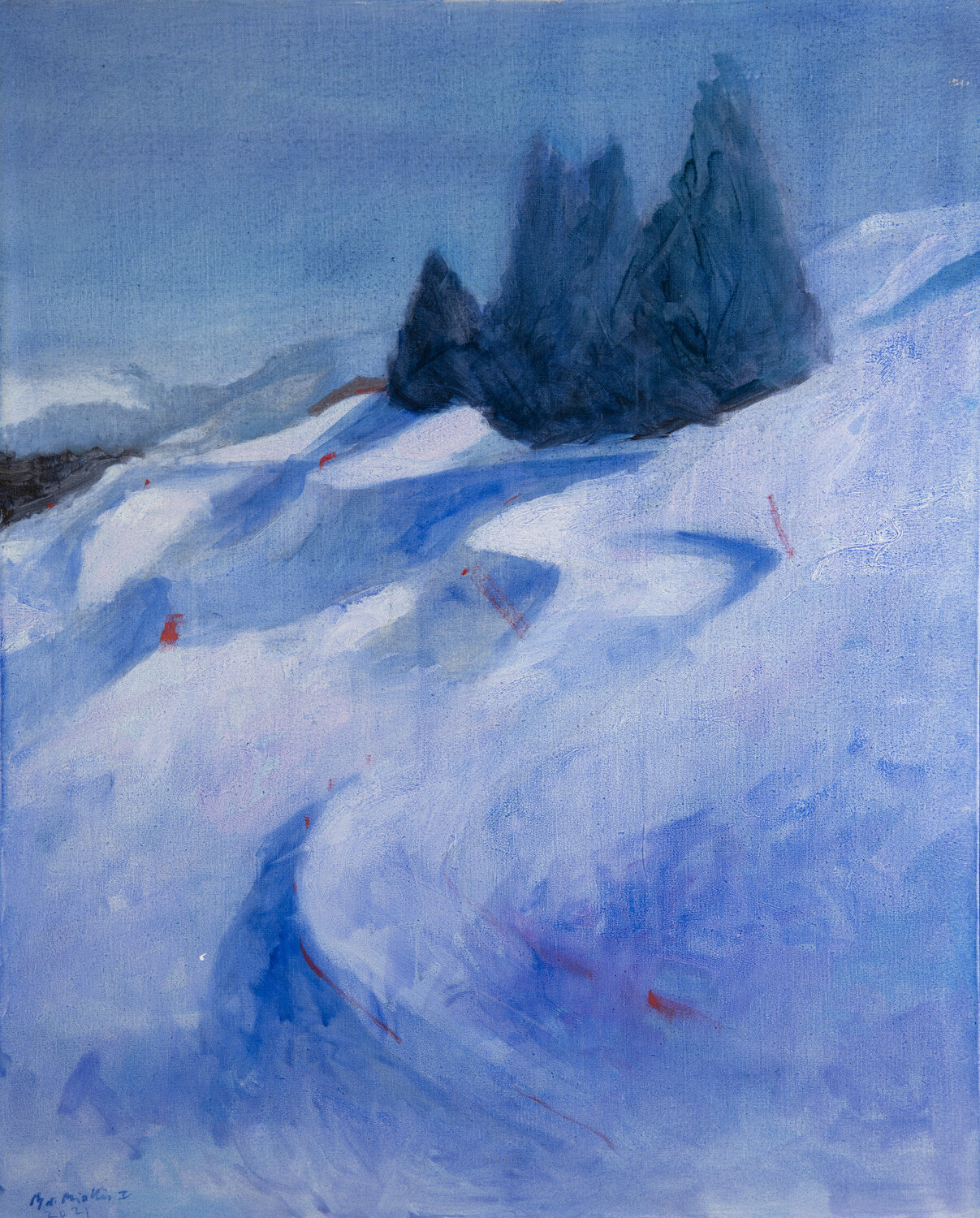 Brume & zigzag à Rochebrune Bertrand De Miollis Original painting for sale