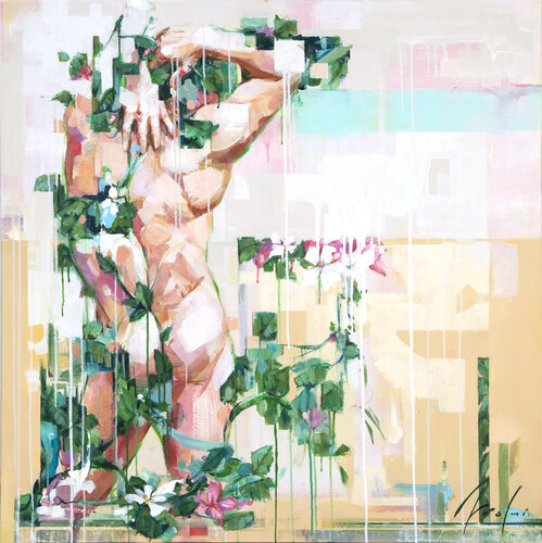 Hombre Florero by Jordi Machí, Painting for Sale on Select