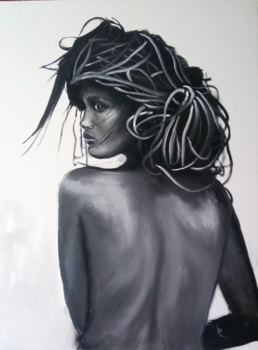 Liya: Free and Wild by Valeria Radzievska, Painting for Sale on Select