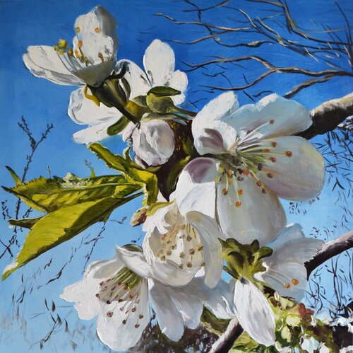 Pure White by Valeria Radzievska, Painting for Sale on Select
