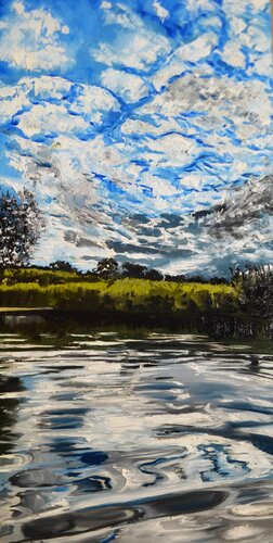 Trembling Balance by Valeria Radzievska, Painting for Sale on Select