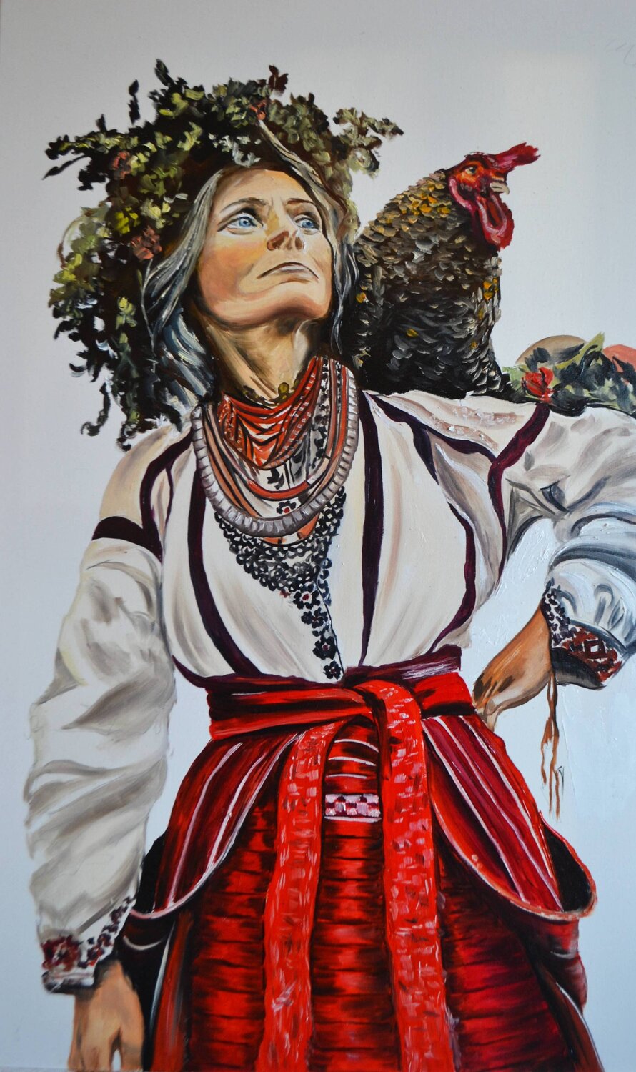 Victorious Ukraine Valeria Radzievska Original painting for sale