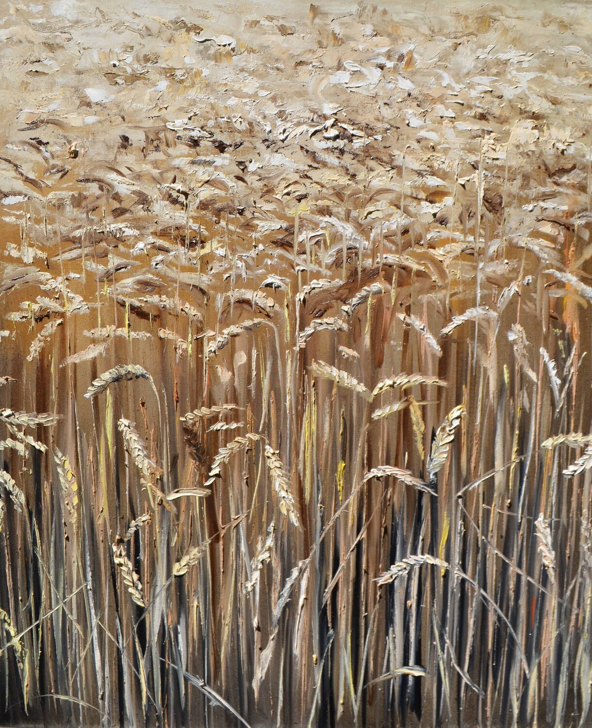 Golden Wheat Valeria Radzievska Original painting for sale