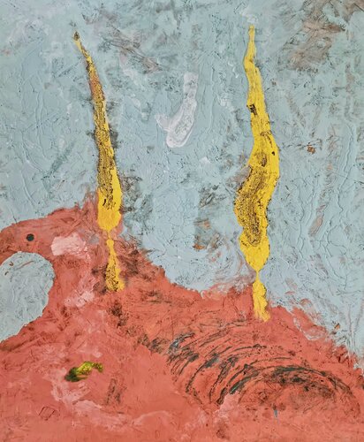 Two Yellow Trees by Ted Barr, Painting for Sale on Select