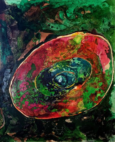 The Cartwheel Galaxy by Ted Barr, Painting for Sale on Select