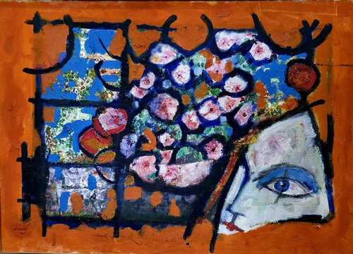 homage to Georges Rouault by Ted Barr, Painting for Sale on Select
