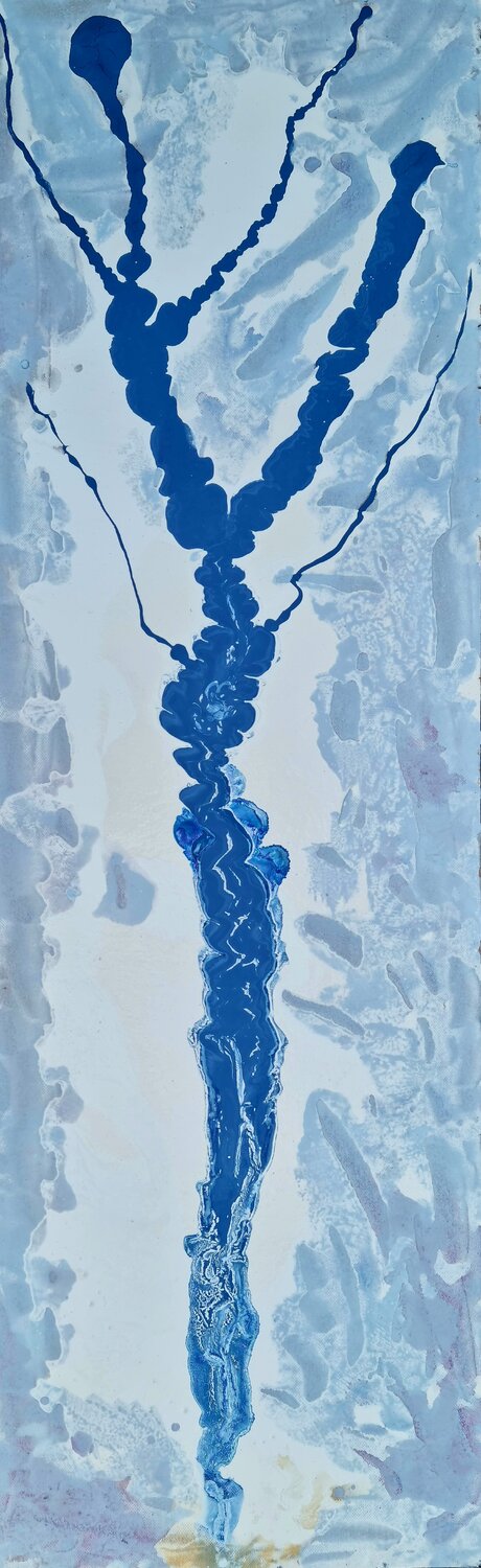 RECO Blue Tree of Life Ted Barr Original painting for sale
