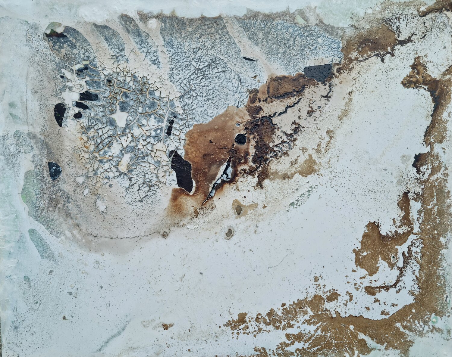 RECO Elephant in Snow Ted Barr Original painting for sale