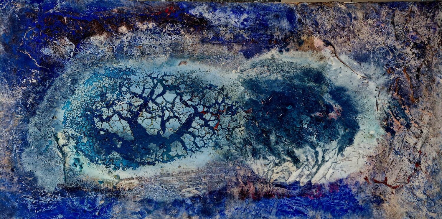 RECO Infinity Blue Ted Barr Original painting for sale