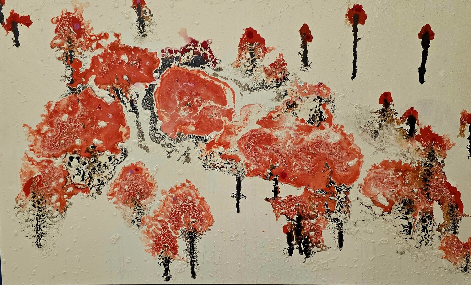 SuperNova Anemone 11 Ted Barr Original painting for sale
