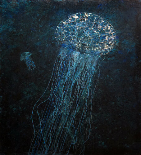 Jelly fish n°3 by Lele De bonis, Painting for Sale on Select