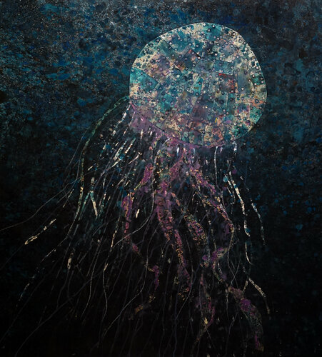 Jelly fish n°2 by Lele De bonis, Painting for Sale on Select