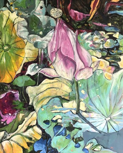 "Equilibre" by Barbara Piatti, Painting for Sale on Select