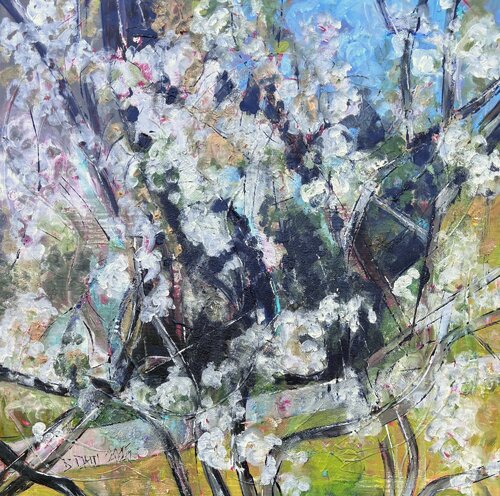 "Frühling in der Eich 6" by Barbara Piatti, Painting for Sale on Select