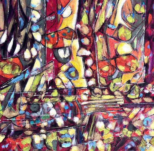 "Luminous Chaos" by Barbara Piatti, Painting for Sale on Select