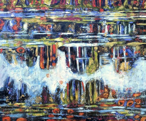 "Méandres de la Loire" by Barbara Piatti, Painting for Sale on Select