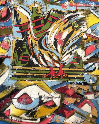 "Plumes de mémoire" by Barbara Piatti, Painting for Sale on Select