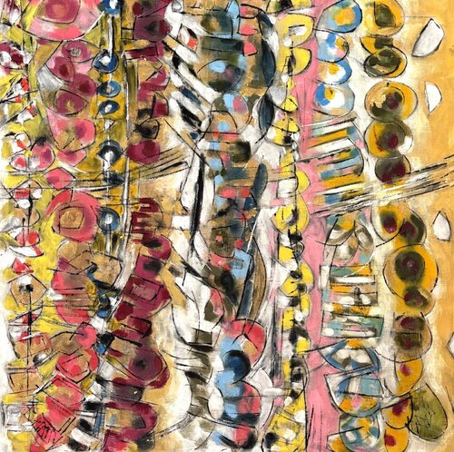 "Coeur vivant" by Barbara Piatti, Painting for Sale on Select