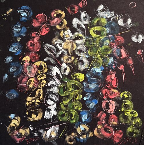 "Heartbeats in the dark" by Barbara Piatti, Painting for Sale on Select